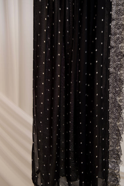 NOIR POLKA LACE